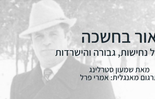 אור בחשכה -סיפור ההישרדות המופלא של שמעון סטרלינג ורעייתו בשואה